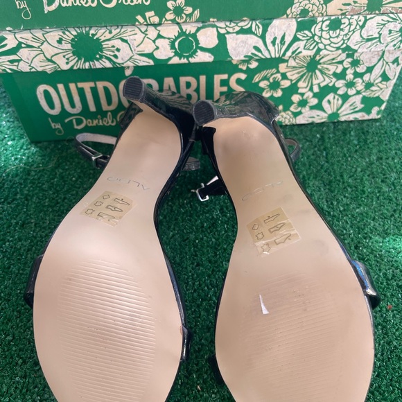 Black Aldo Heels with Ankle Strap - Picture 9 of 9